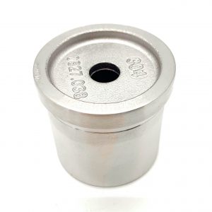 Round Tubing 42.4mm - FLAT END CAP WITH HOLE