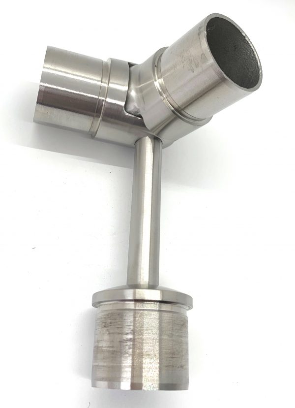 Round Post 42.4mm - SUPPORT + 0~70 ELBOW