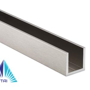 Channel - 1x1"   NO GASKET ANODIZED ALUMINUM