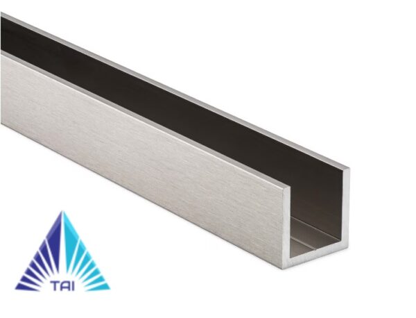Channel - 1x1"   NO GASKET ANODIZED ALUMINUM