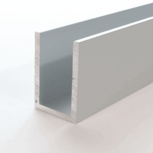 Channel – 1×2″ NO GASKET ANODIZED ALUMINUM